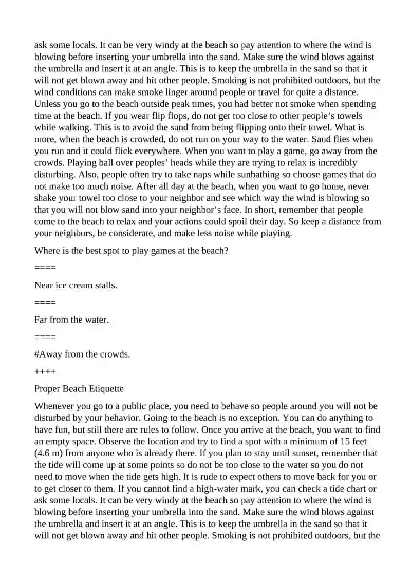 Proper Beach Etiquette 4