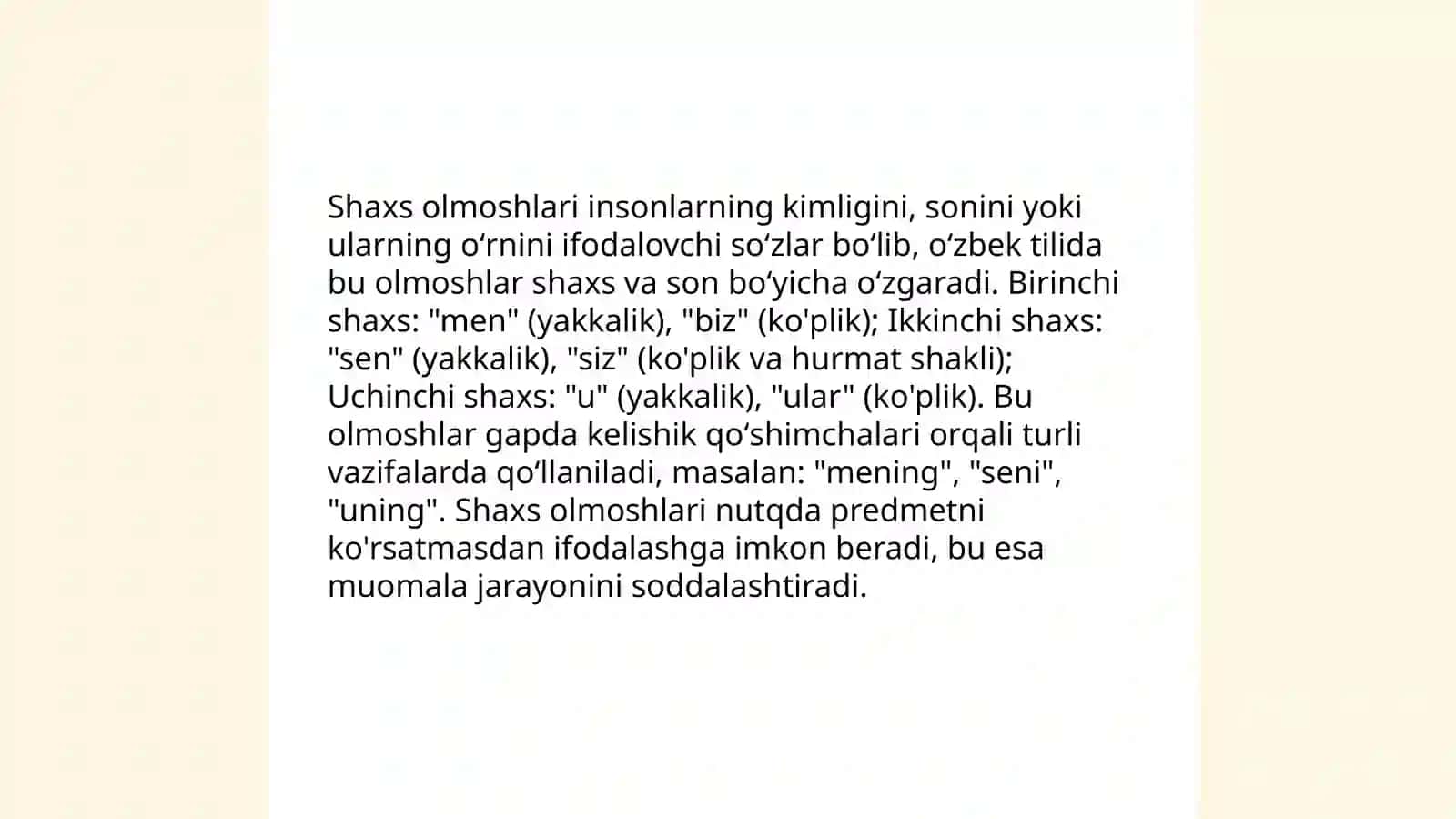Olmosh manoga kòra turlari 4