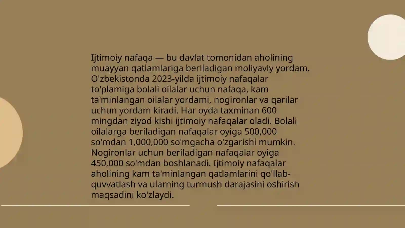 Ijtimoiy yordamning asosiy turlari 4