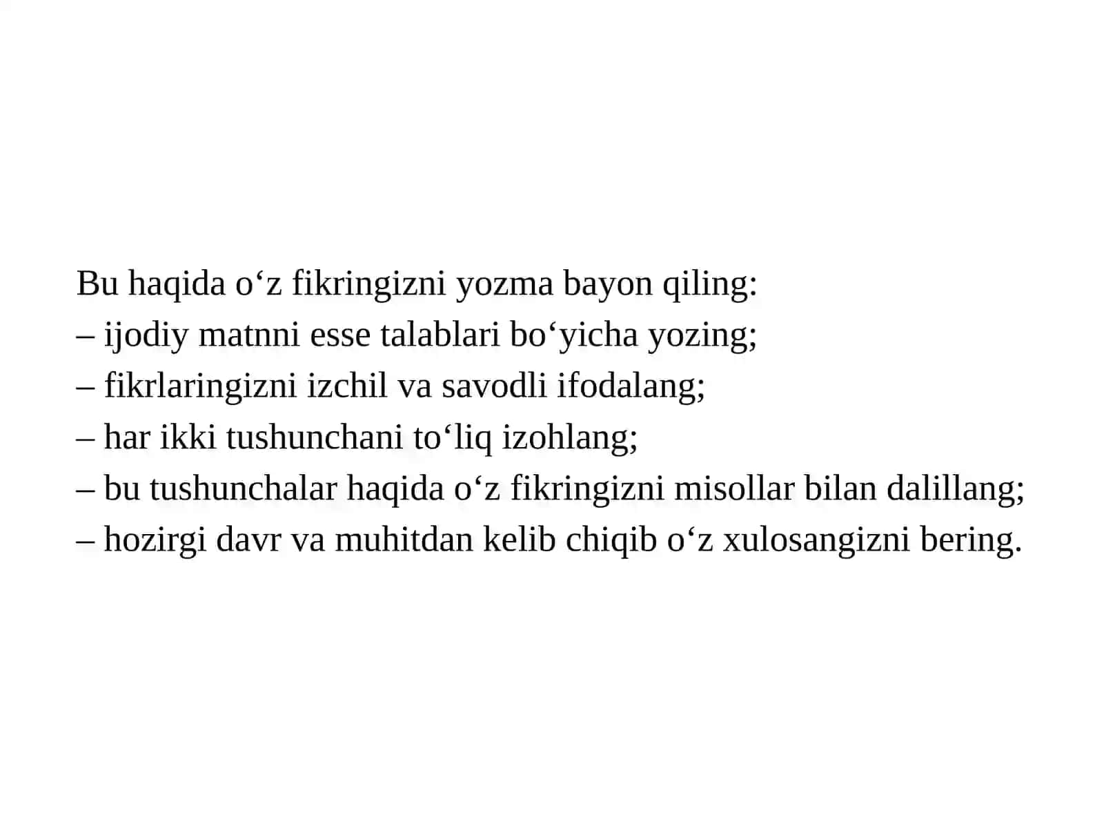YOZISH SAVODXONLIGI 4