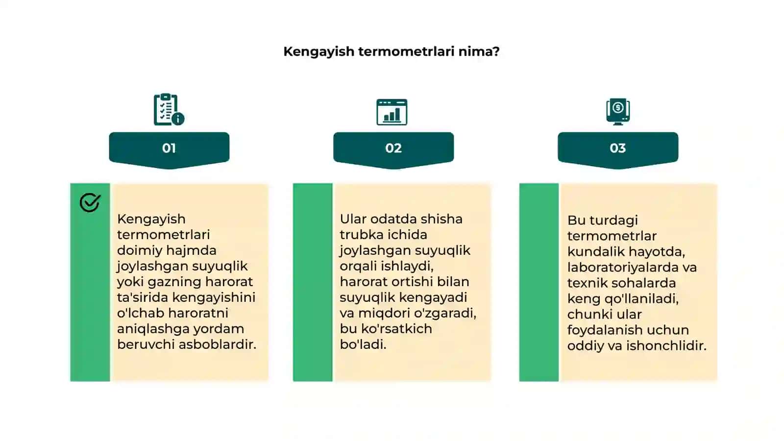 Kengayish va manometrik termometrlar 4