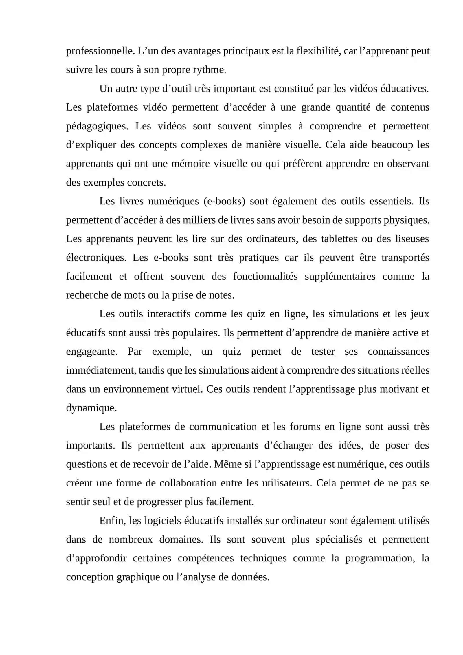 ATELIER SUR LES OUTILS NUMÉRIQUES D’APPRENTISSAGE 4