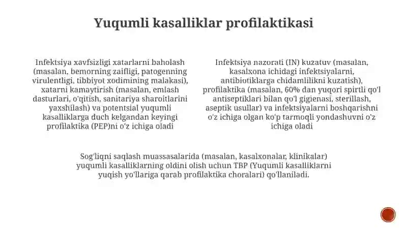 Infeksion nazorati va infeksion xavfsiz konsepsiyasi 4