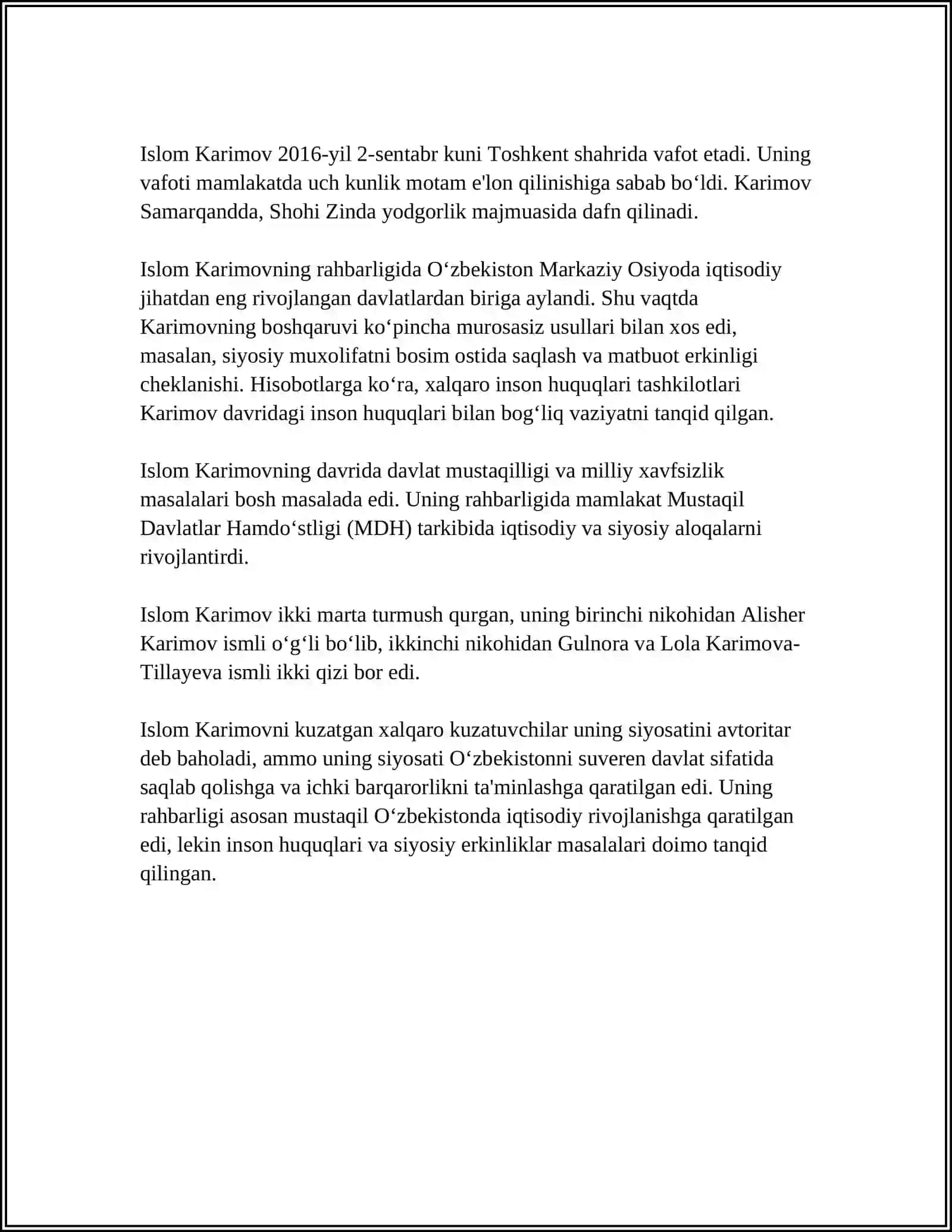 ISLOM KARIMOV 4
