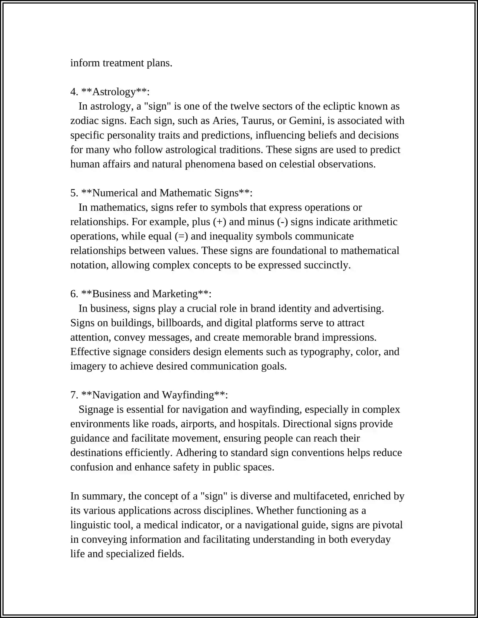 MAKE A REPORT DESCRIBING THE DIFFERENCE BETWEEN SIGN AND SYMPTOM 4