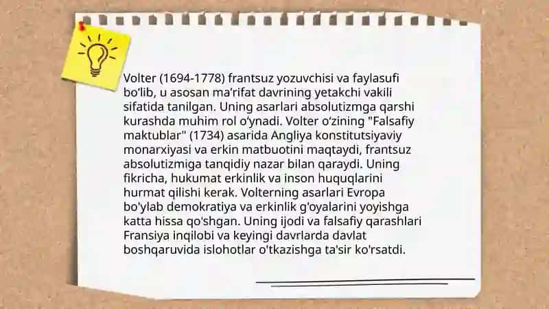 Volterning siyosiy qarashlari 4