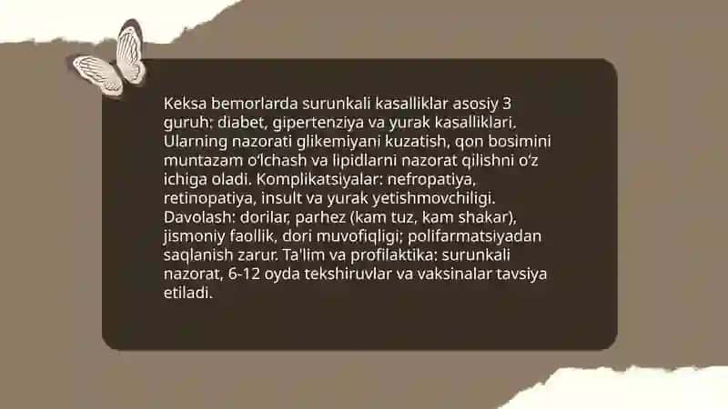 Keksa bemor 4