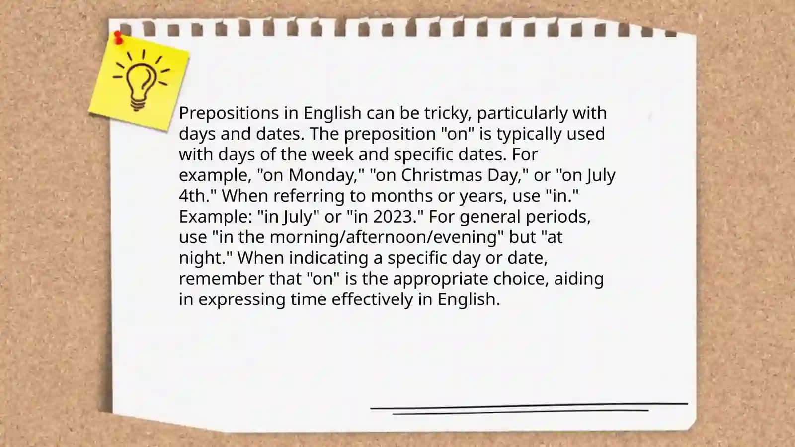 Prepositions and Time Expressions 4