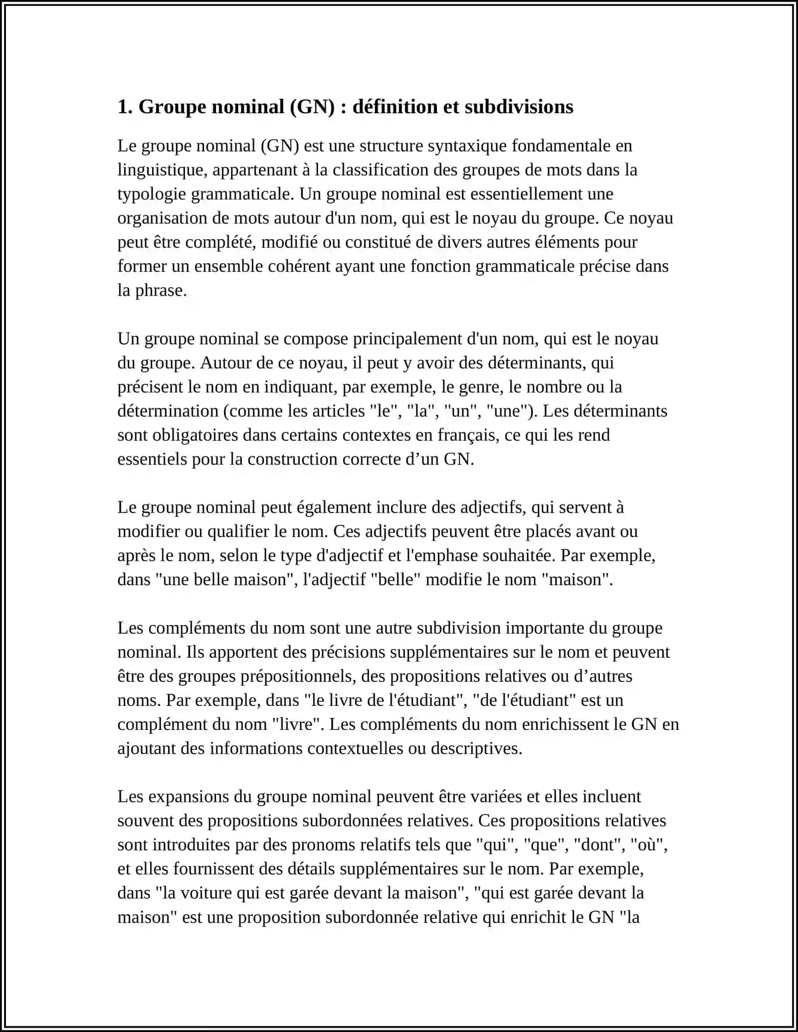 CLASSIFICATION DES GROUPES DE MOTS. TYPOLOGIE GRAMMATICALE DES GROUPES DE MOTS 4