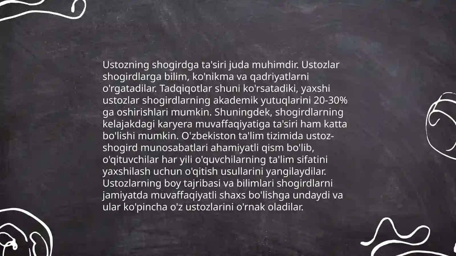 Ustoz va shogird munosabatlarining tarixi 4