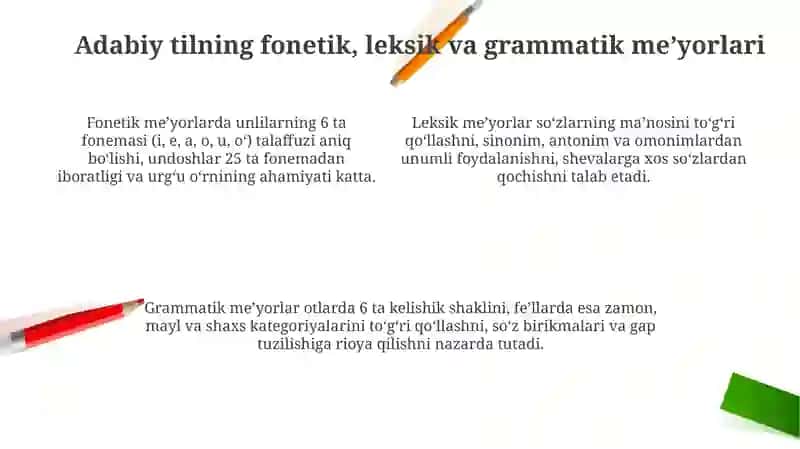 Oʻzbek adabiy nutuq me'yorlari 4