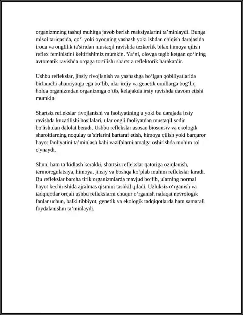 SHARTSIZ REFLEKSLAR 4