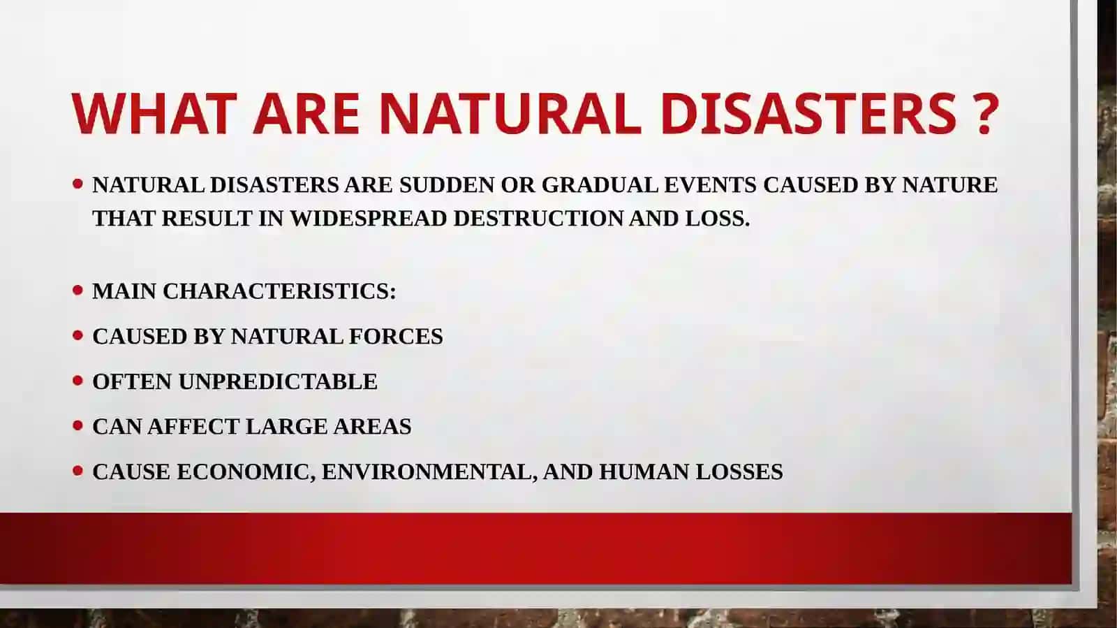Natural Disasters 4