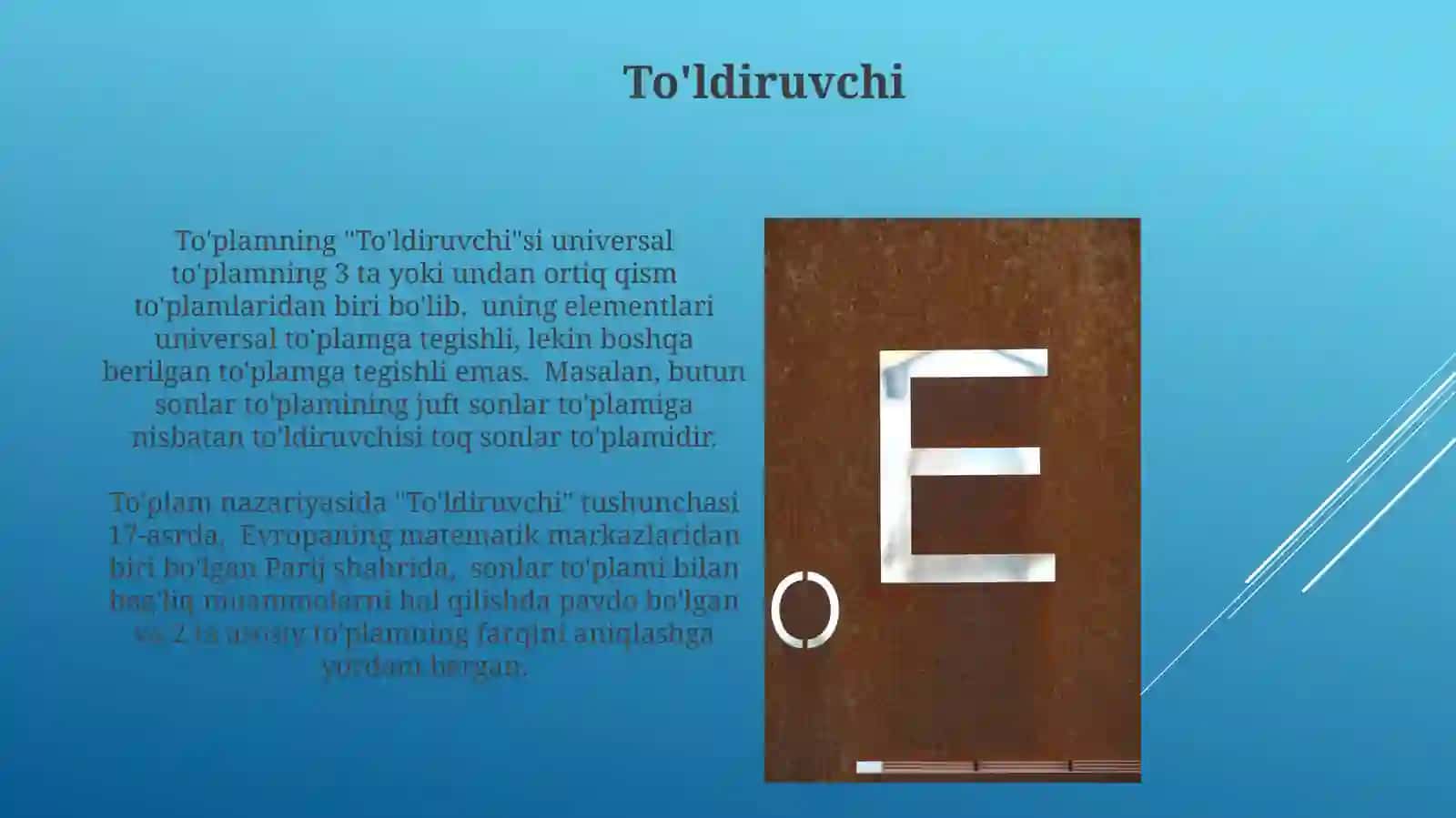 To'plamlarni solishtirish 4