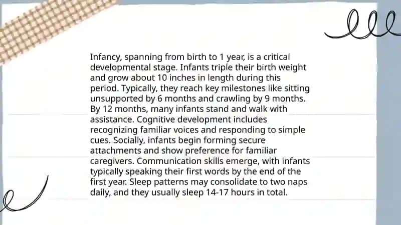 Ages and stages 4