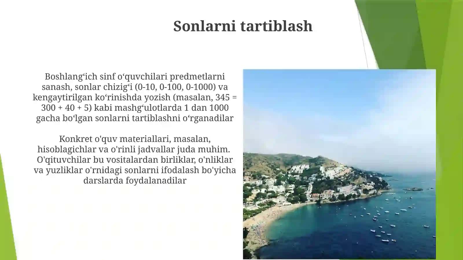O'n, 100, 1000 raqamlarini o'rganish 4