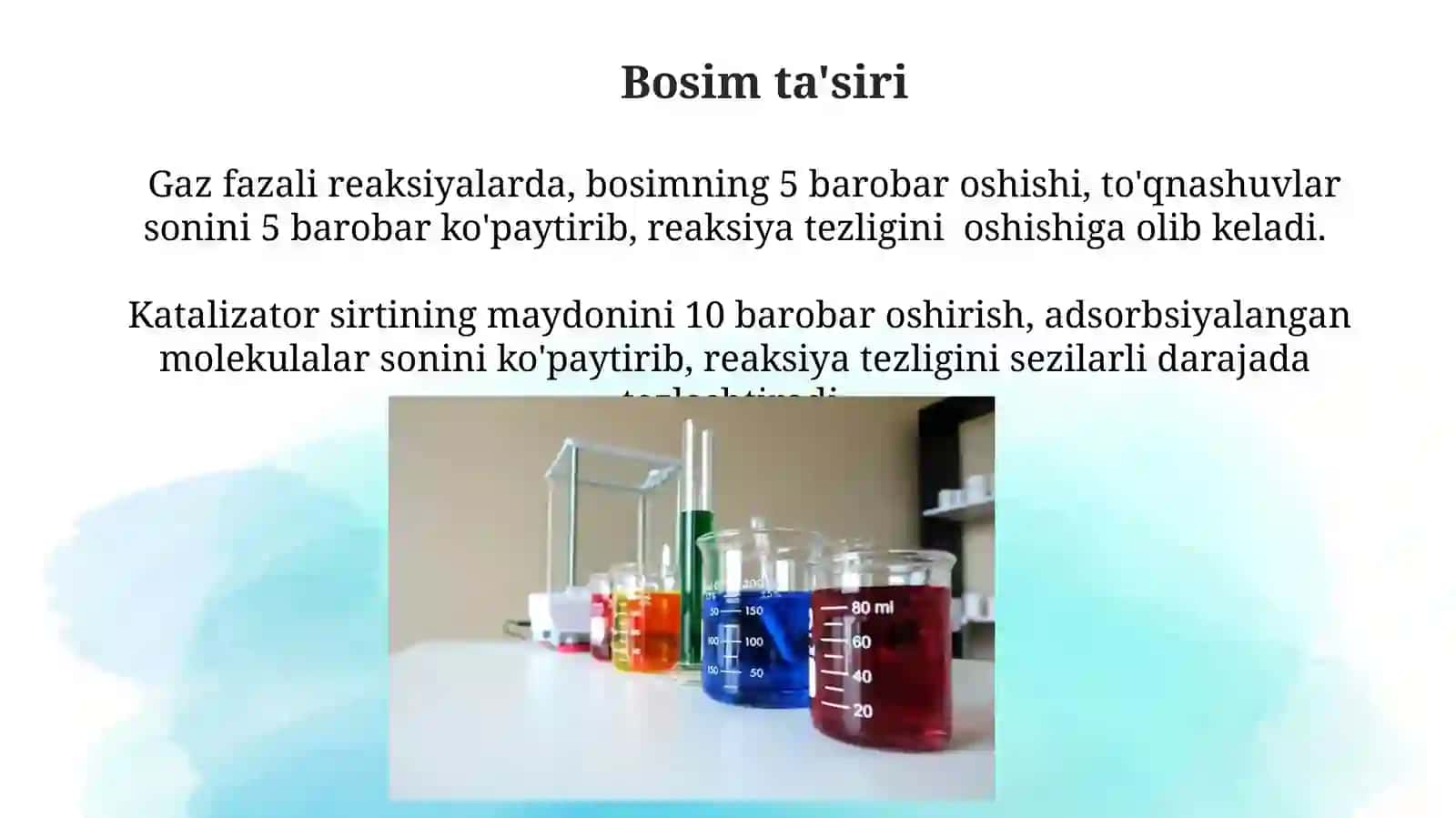 Geterogen reaksiyalarning tezligi. 4