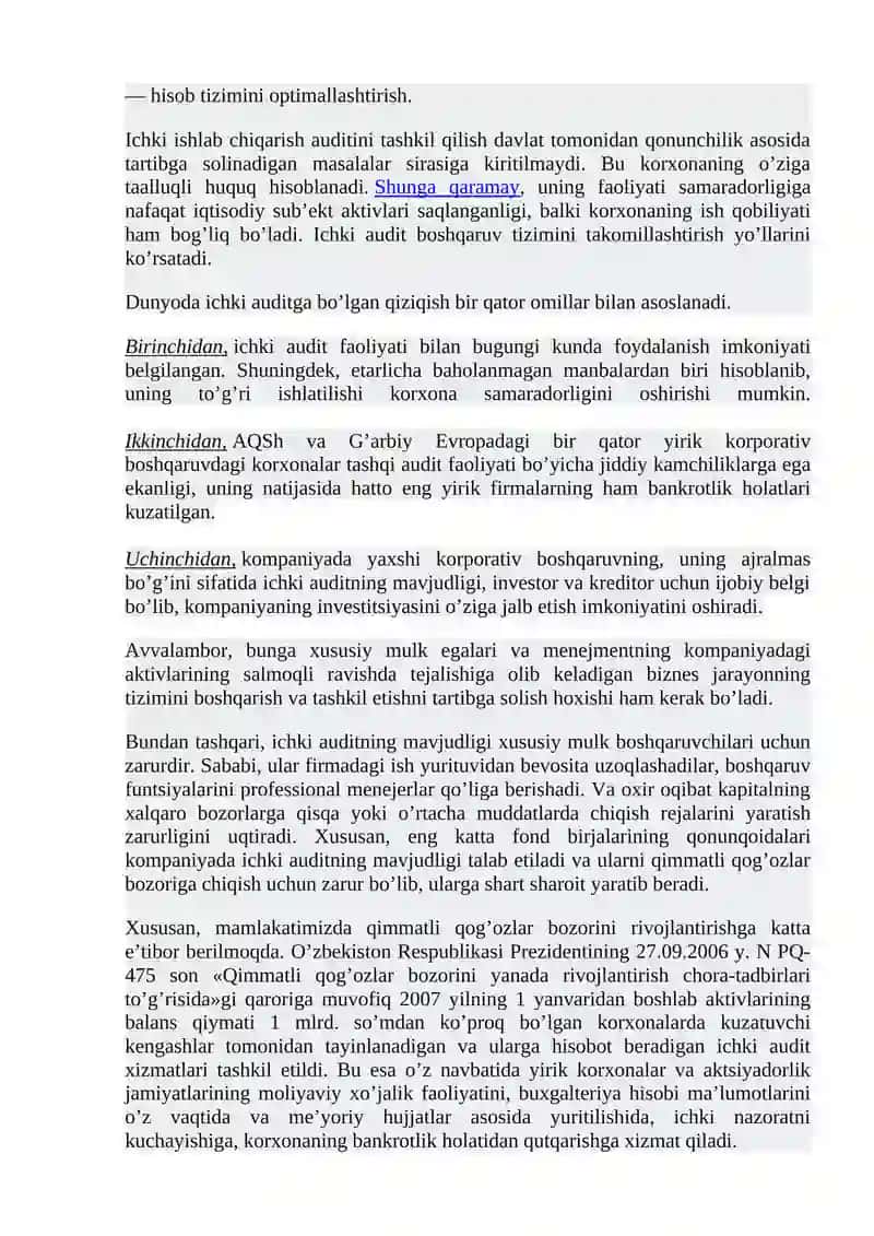 ICHKI AUDIT 4