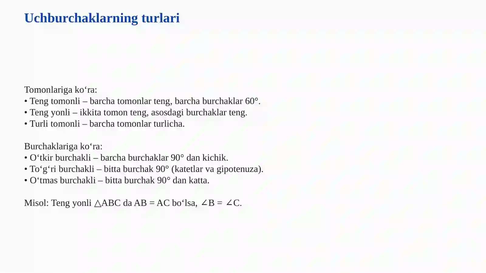 UCHBURCHAKLAR VA ULARNING ASOSIY XOSSALARI 4