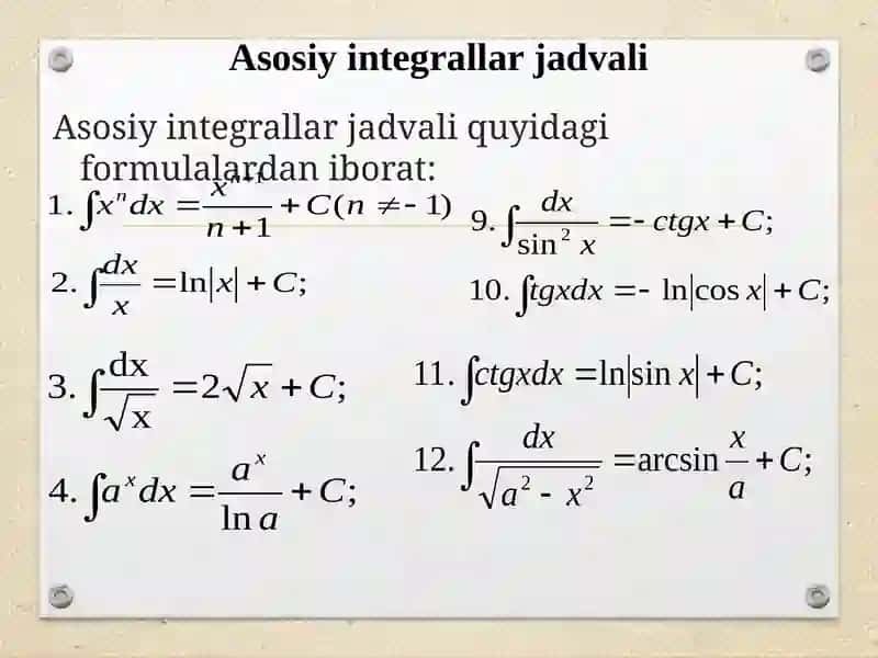 Aniq vaAniqmas integral 4