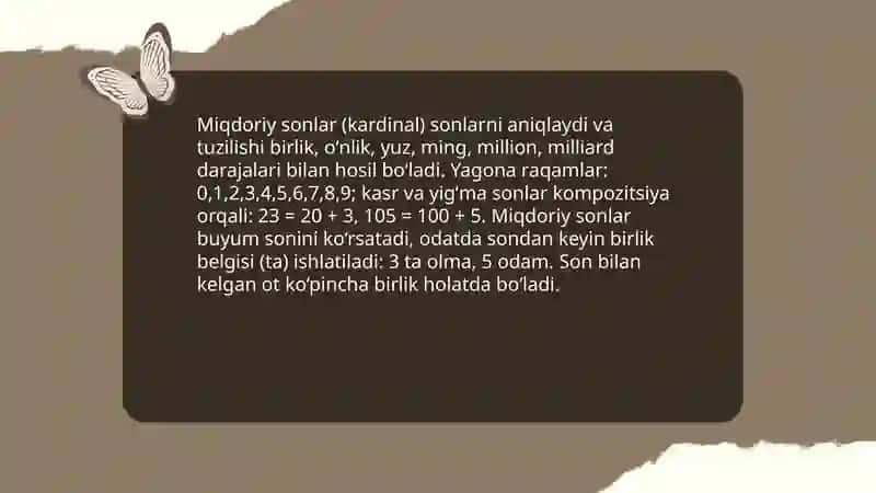 Son soʻz turkumi haqida maʼlumot 4