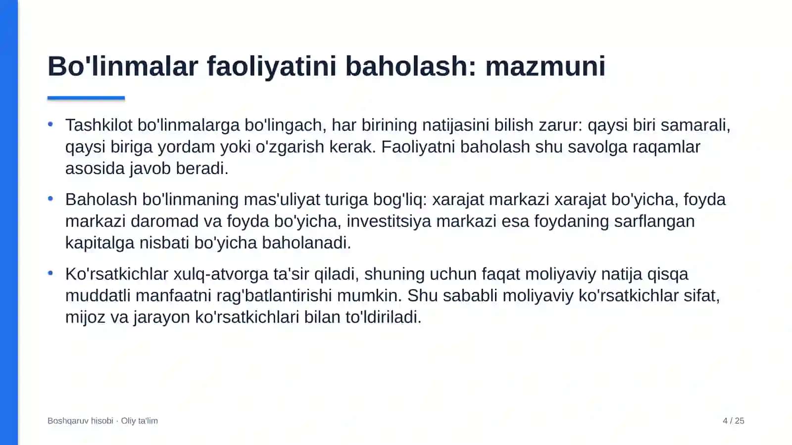 doktoranturada bo'linmalar faoliyatini baholash 7935 4