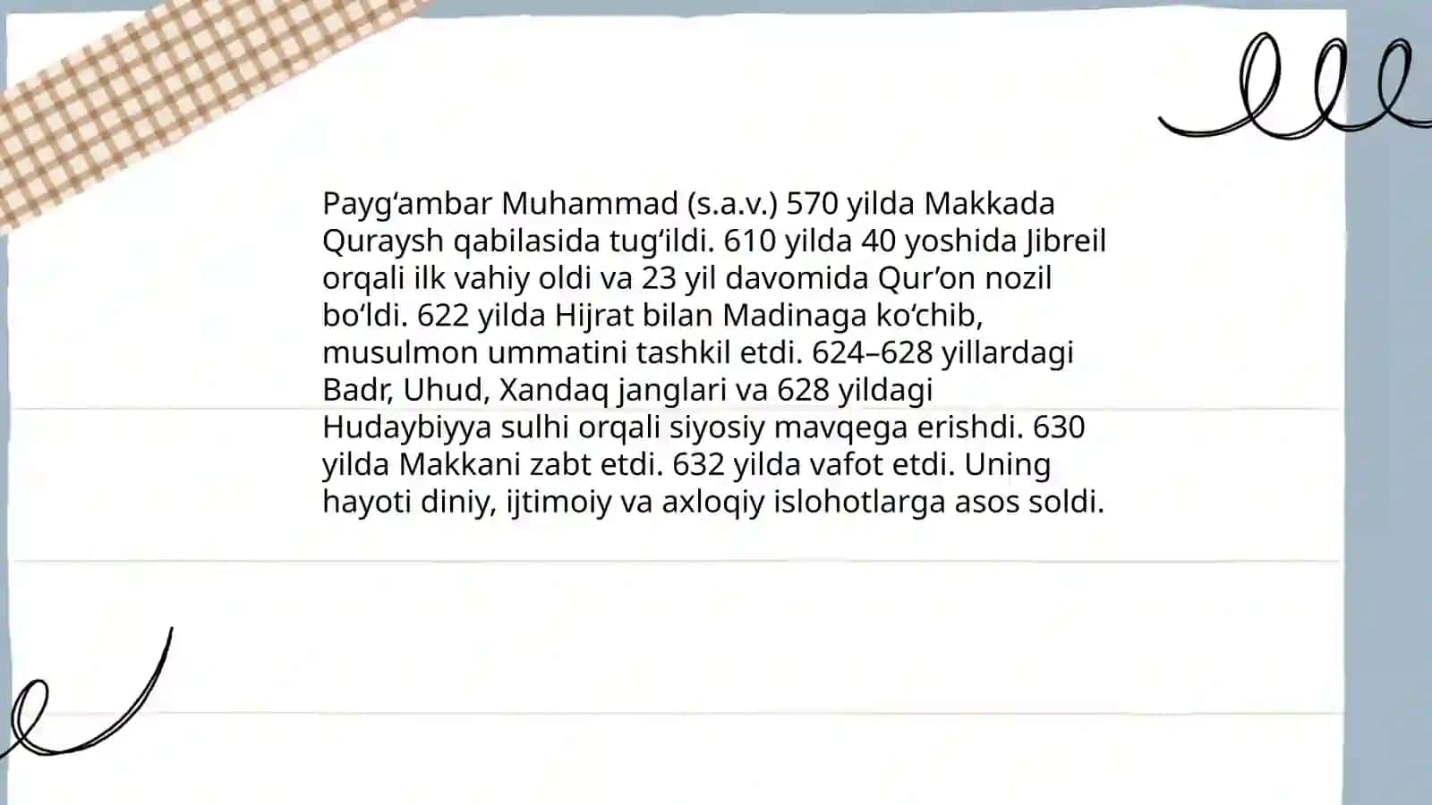 Islom dini tarixi va mohiyati, Ismoilov Abdumalik 4