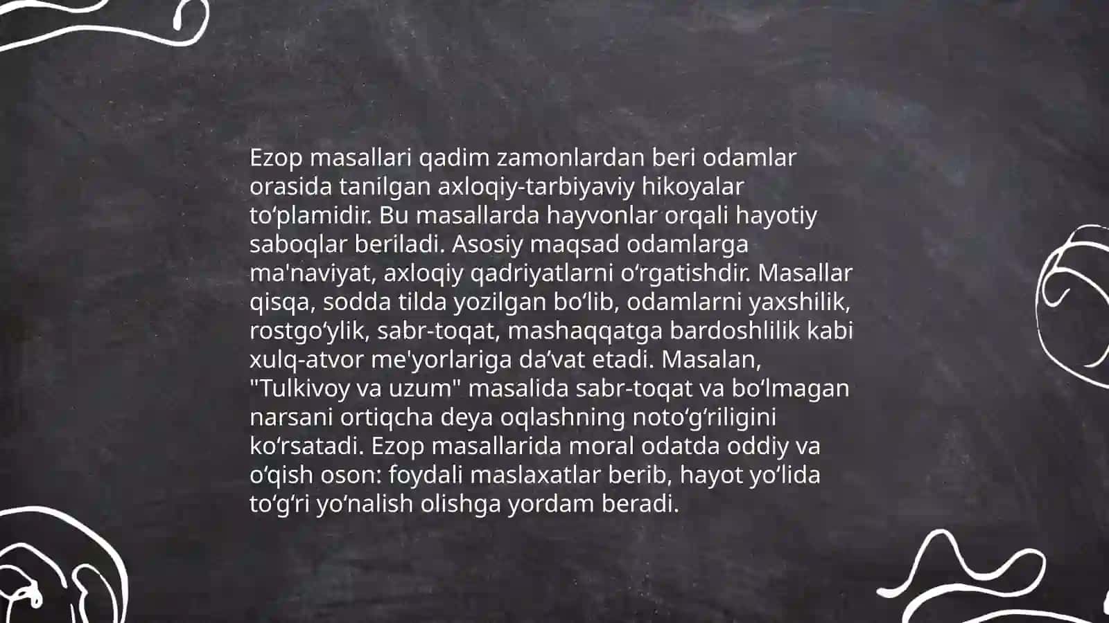 Ezop masallarida didaktika 4