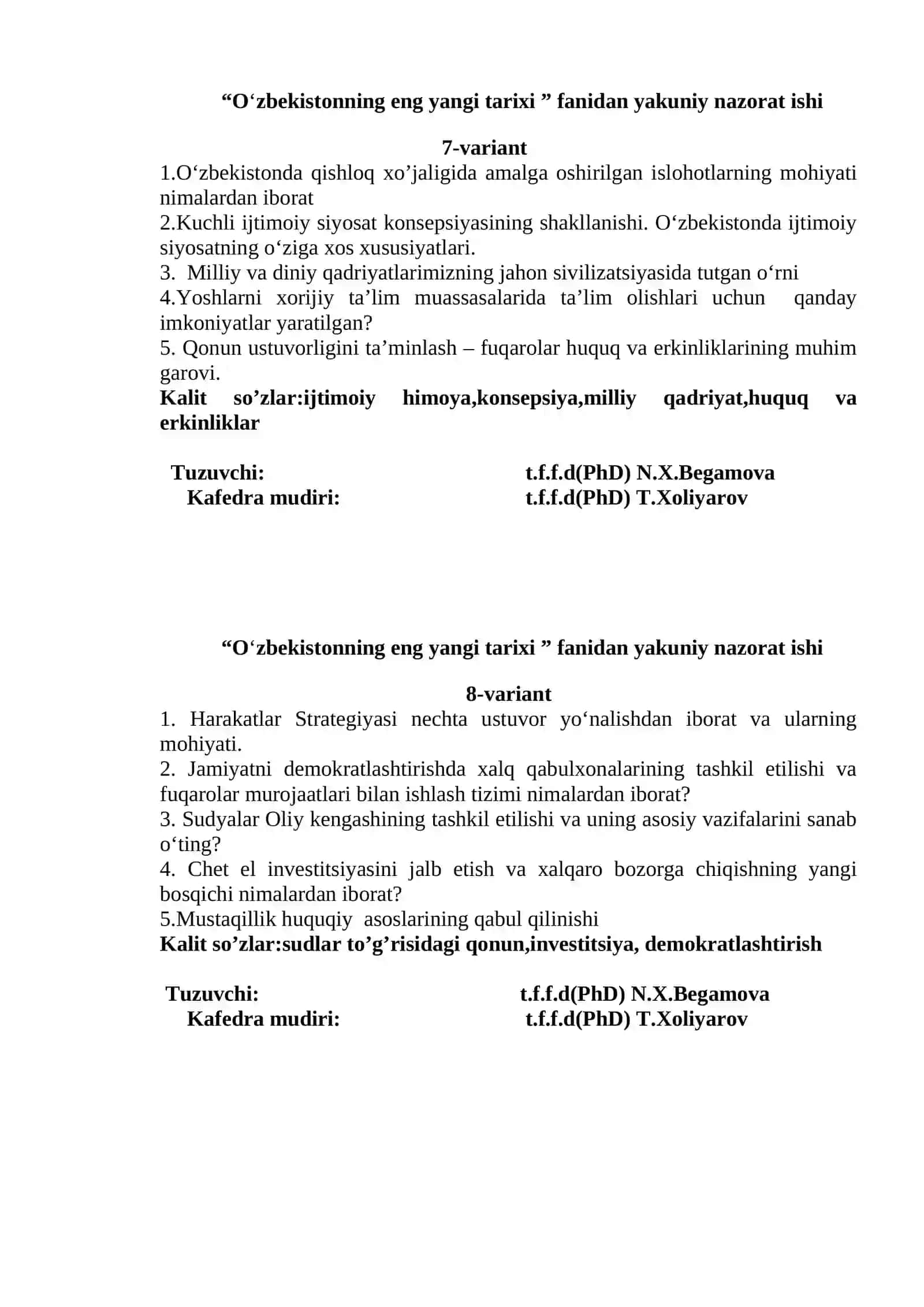 O‘zbekistonning eng yangi tarixi 4