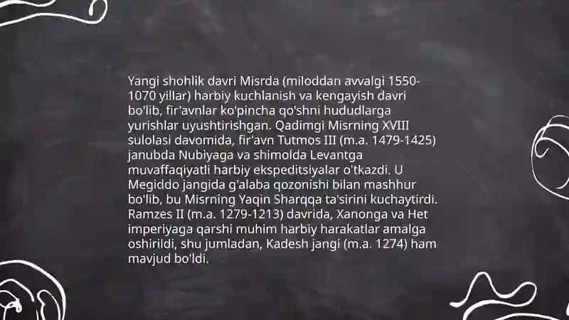 Yangi shoxlig davrida misr 4