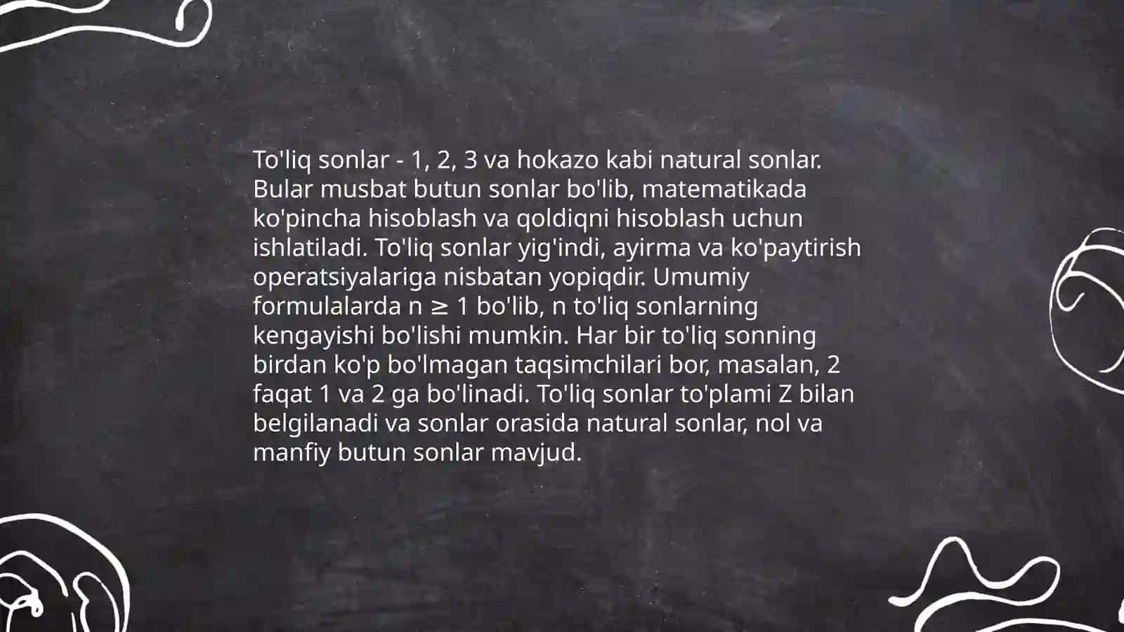Natural sonlar 4