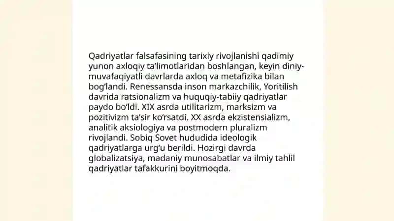Qadriyatlar falsafasi 4