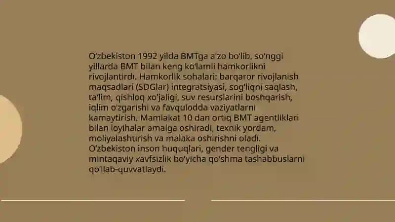 Oʻzbekiston va jahon hamjamiyati 4
