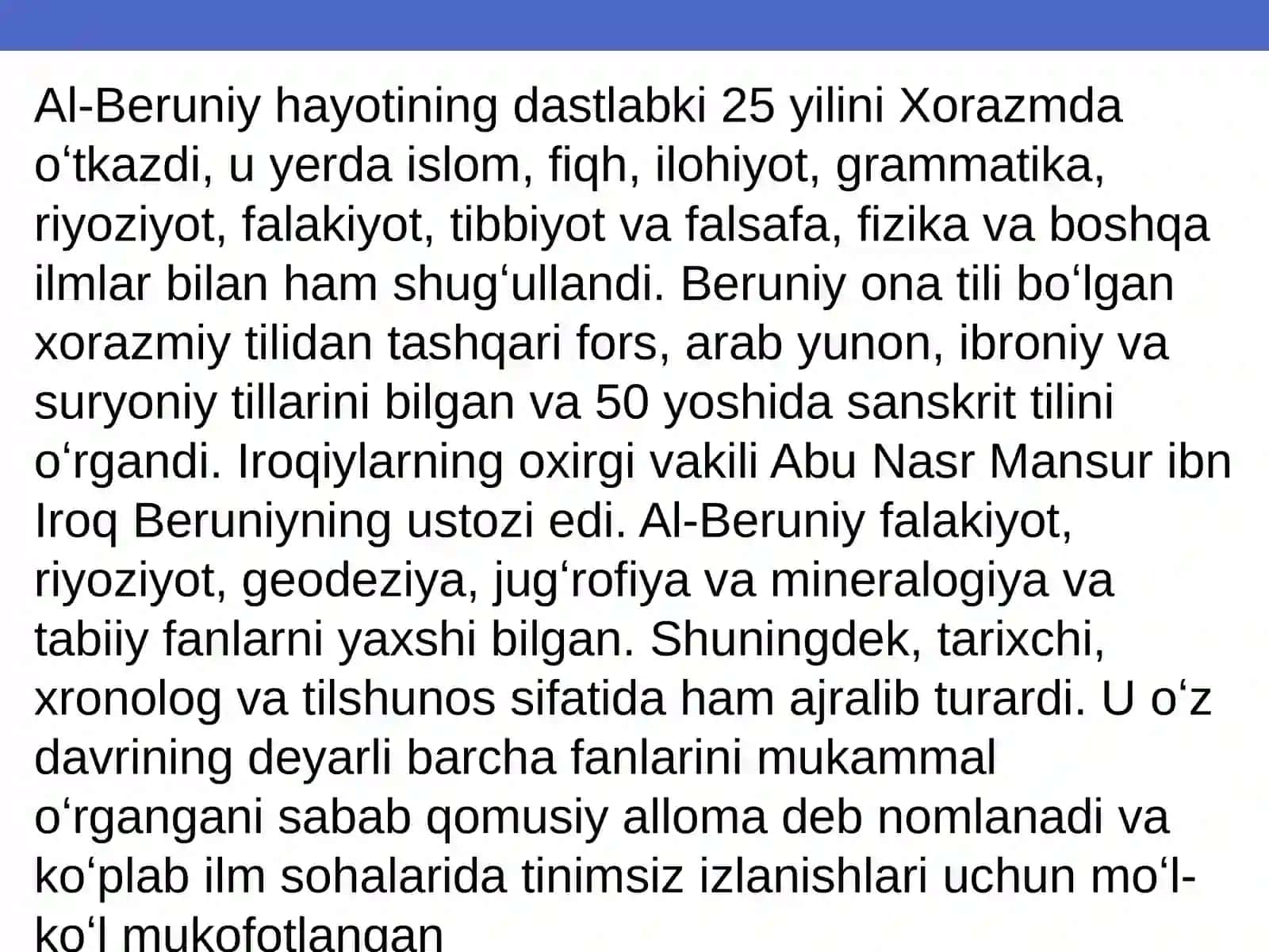 Abu Rayhon Beruniy 4