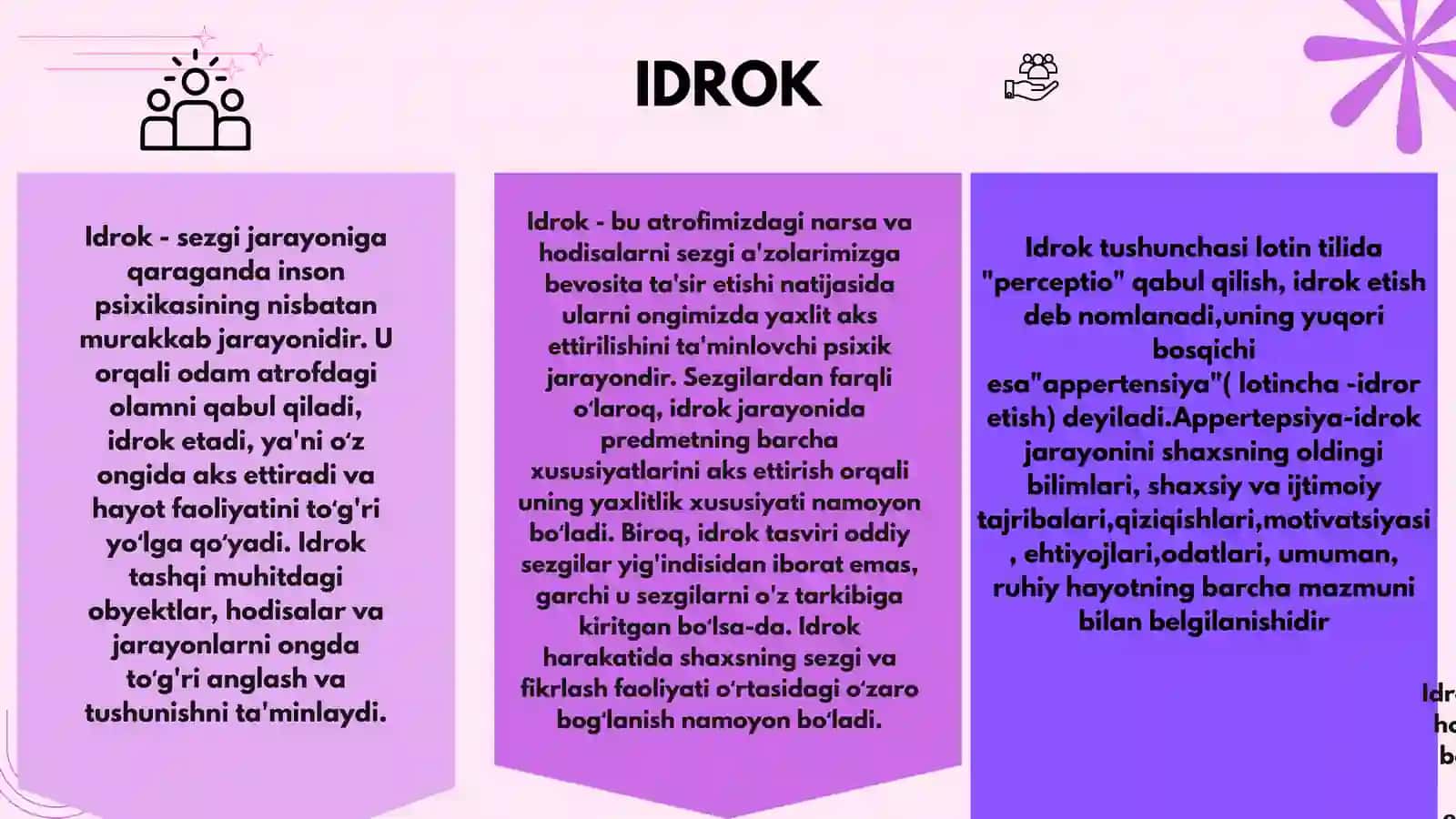 IDROKNING TA'RIFI VA UNING XUSUSIYATLARI 4