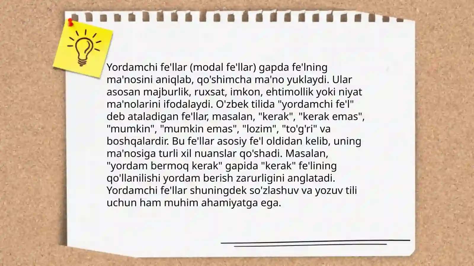 Modal yordamchi so'zlar 4