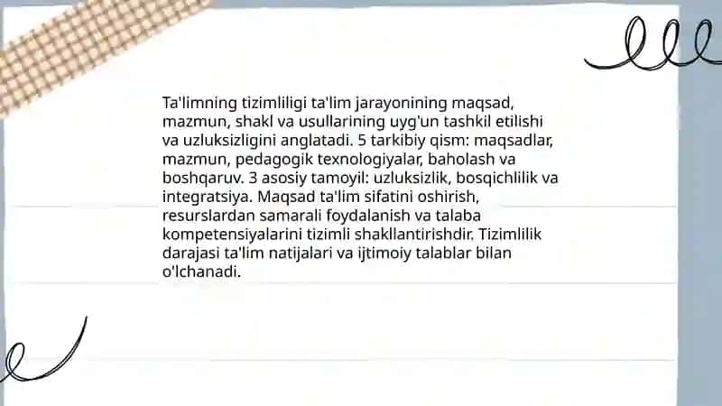 Ta'lim qonuniyatlari 4