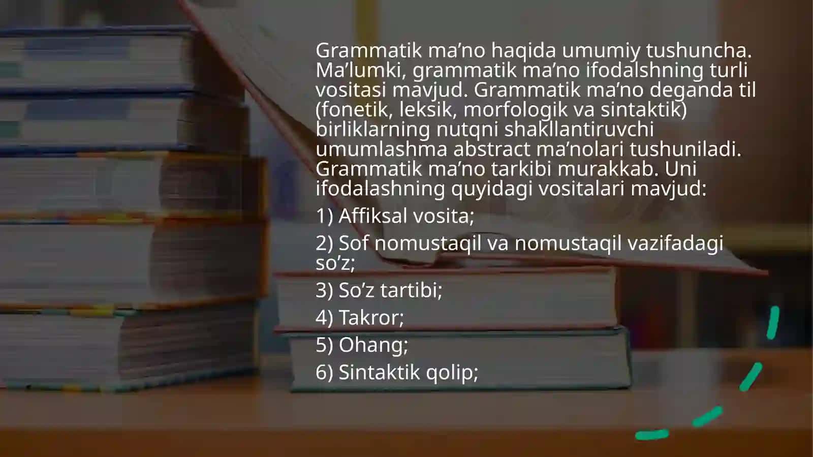 O'zbek tili grammatik qurilishining bosh xususiyatlari 4