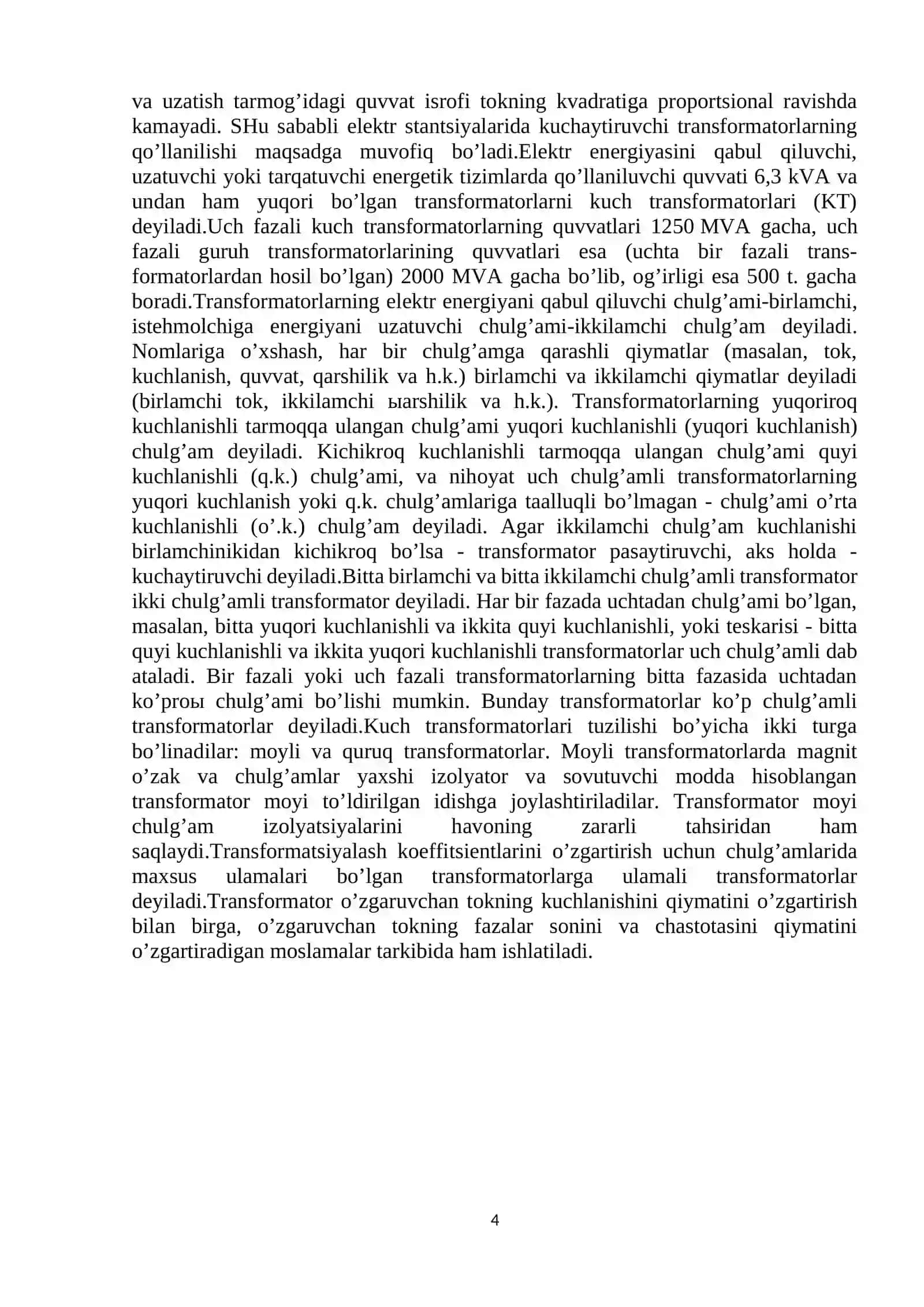 Pastvoltli transformatorlar 4