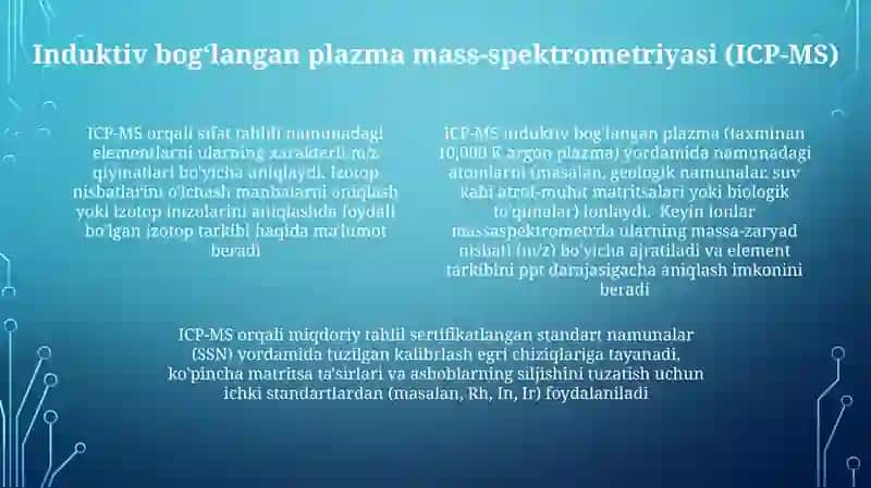 Atom va molekulalarni aniqlash usullari 4