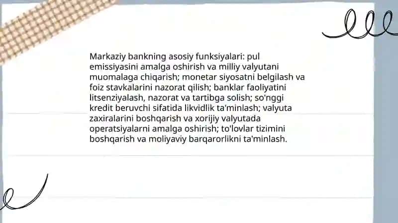 MOLIYAVIY MUASSASALAR 4