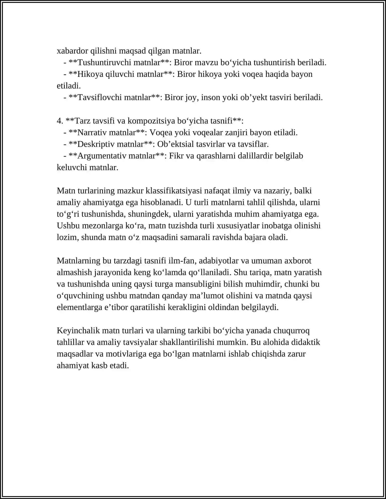MATN TURLARI VA TARKIBI 4