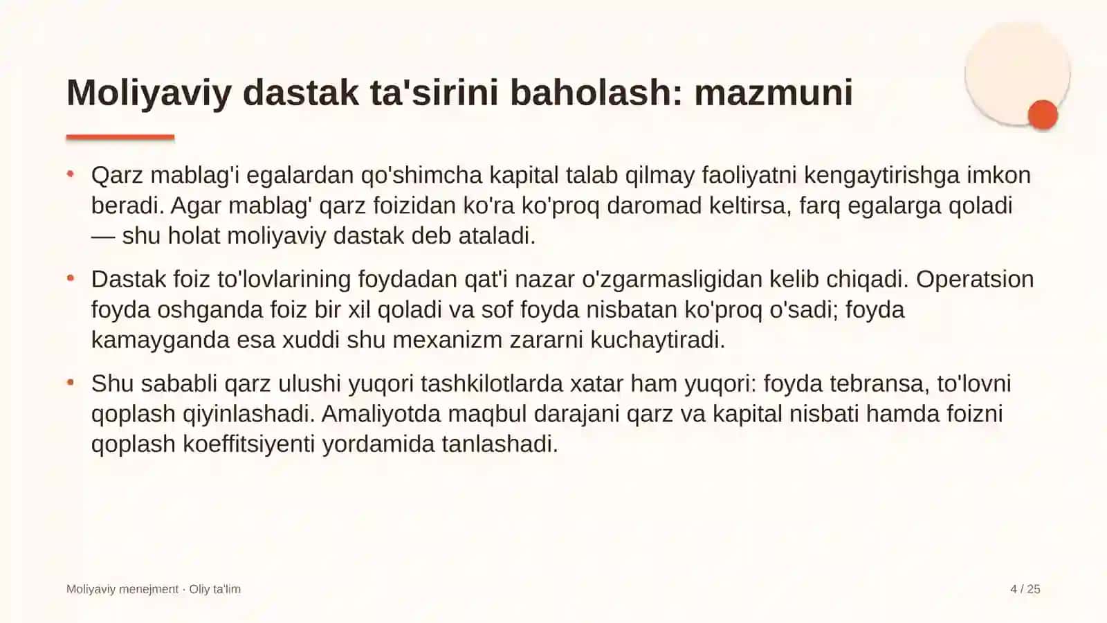 qo'ychilikda moliyaviy dastak ta'sirini baholash 2428 4