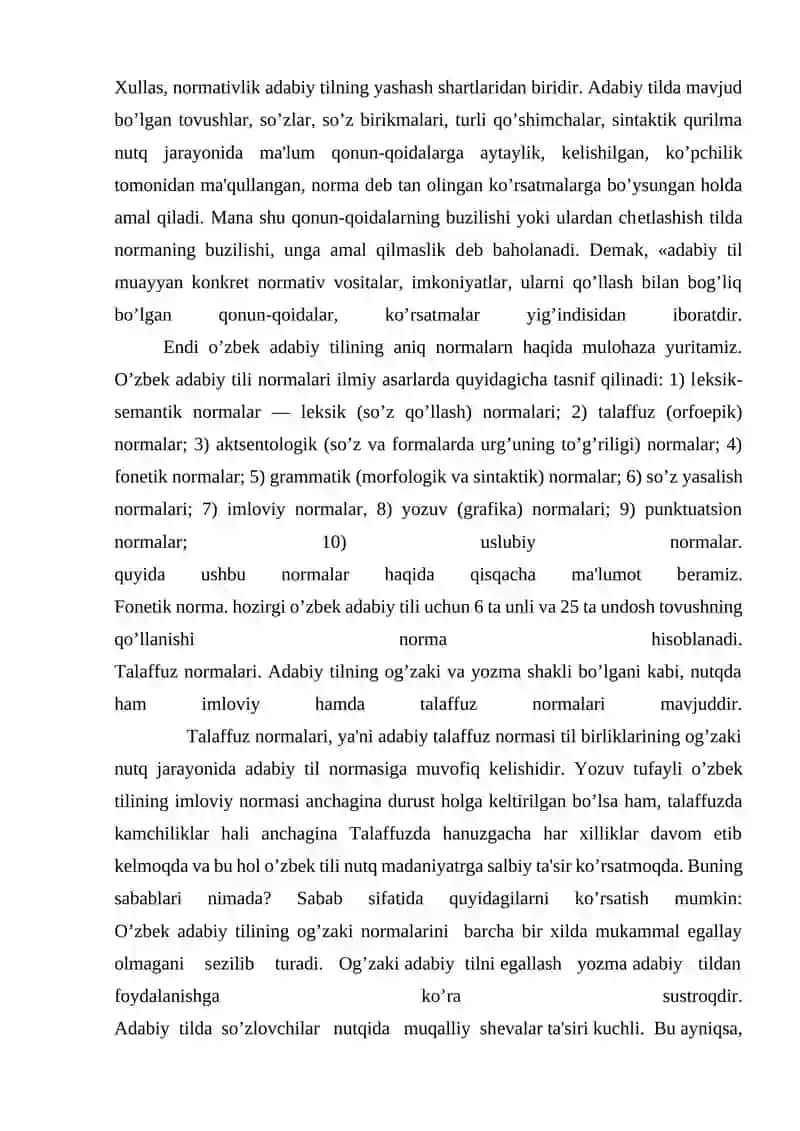O'zbek tili adabiy normalari 4