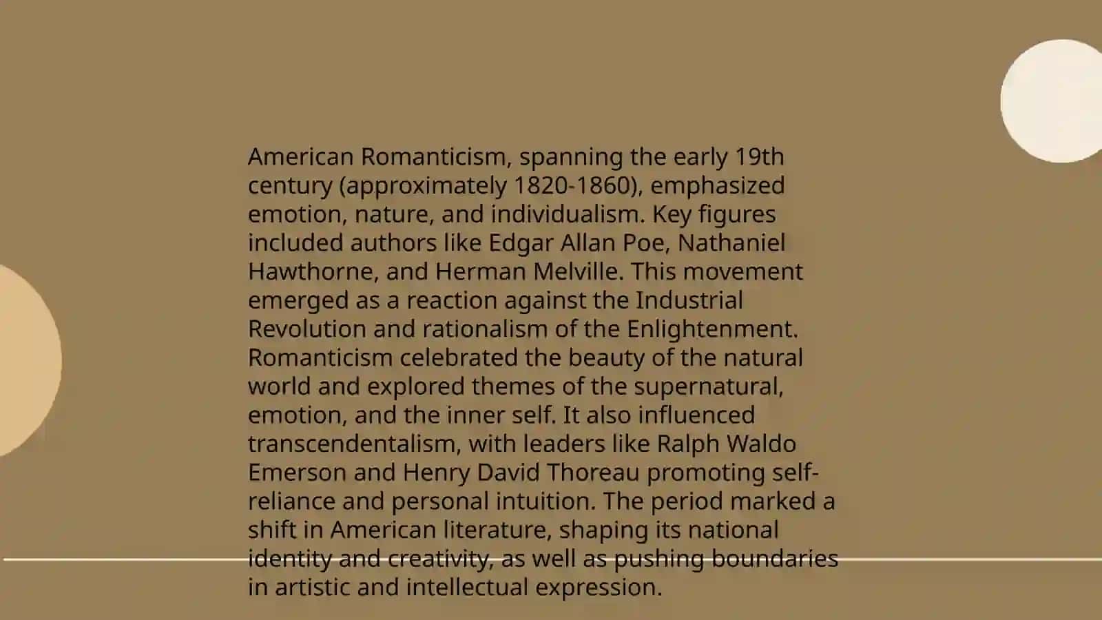 Evolution of American Literature 4