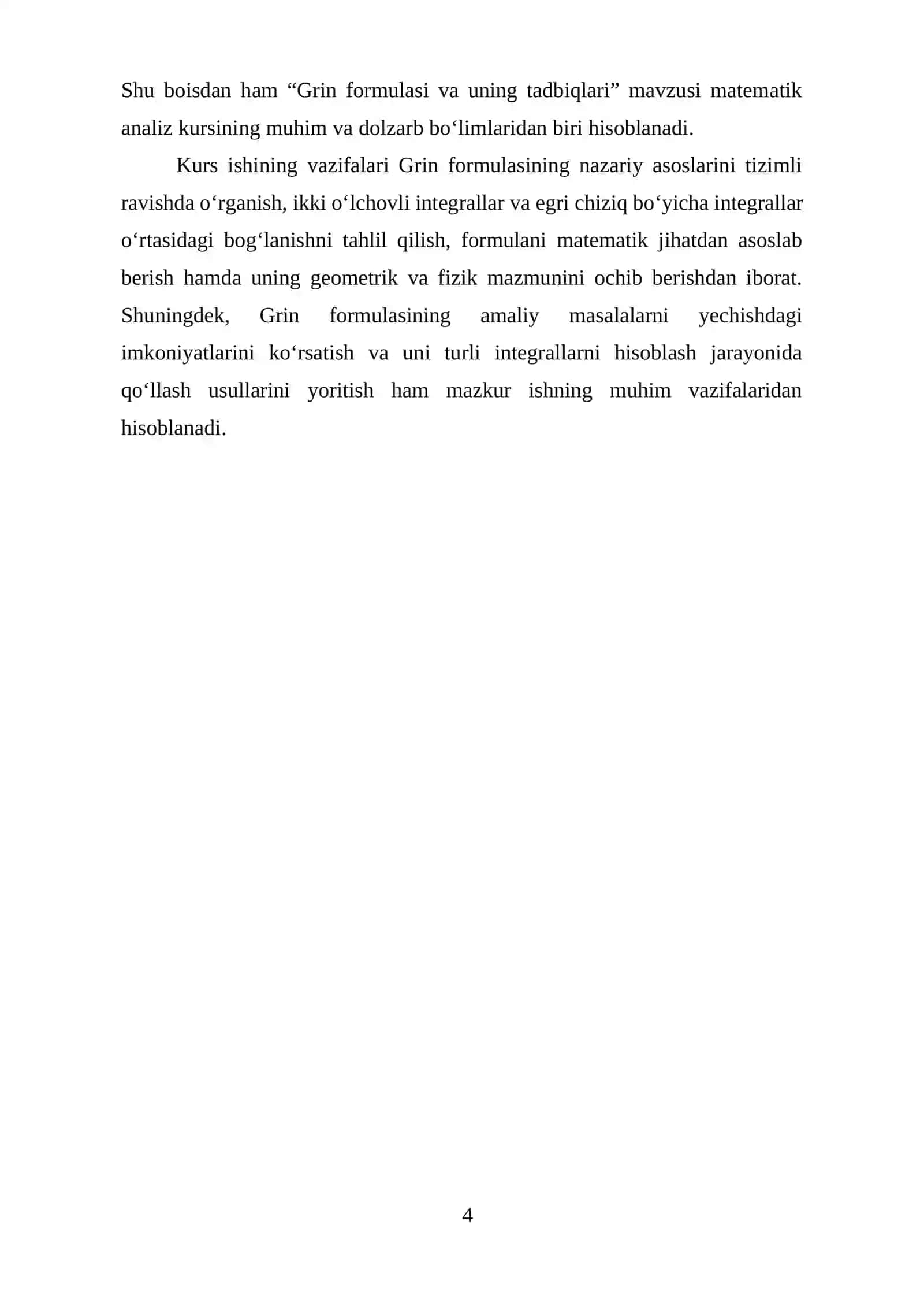 GRIN FORMULASI VA UNING TADBIQLARI 4