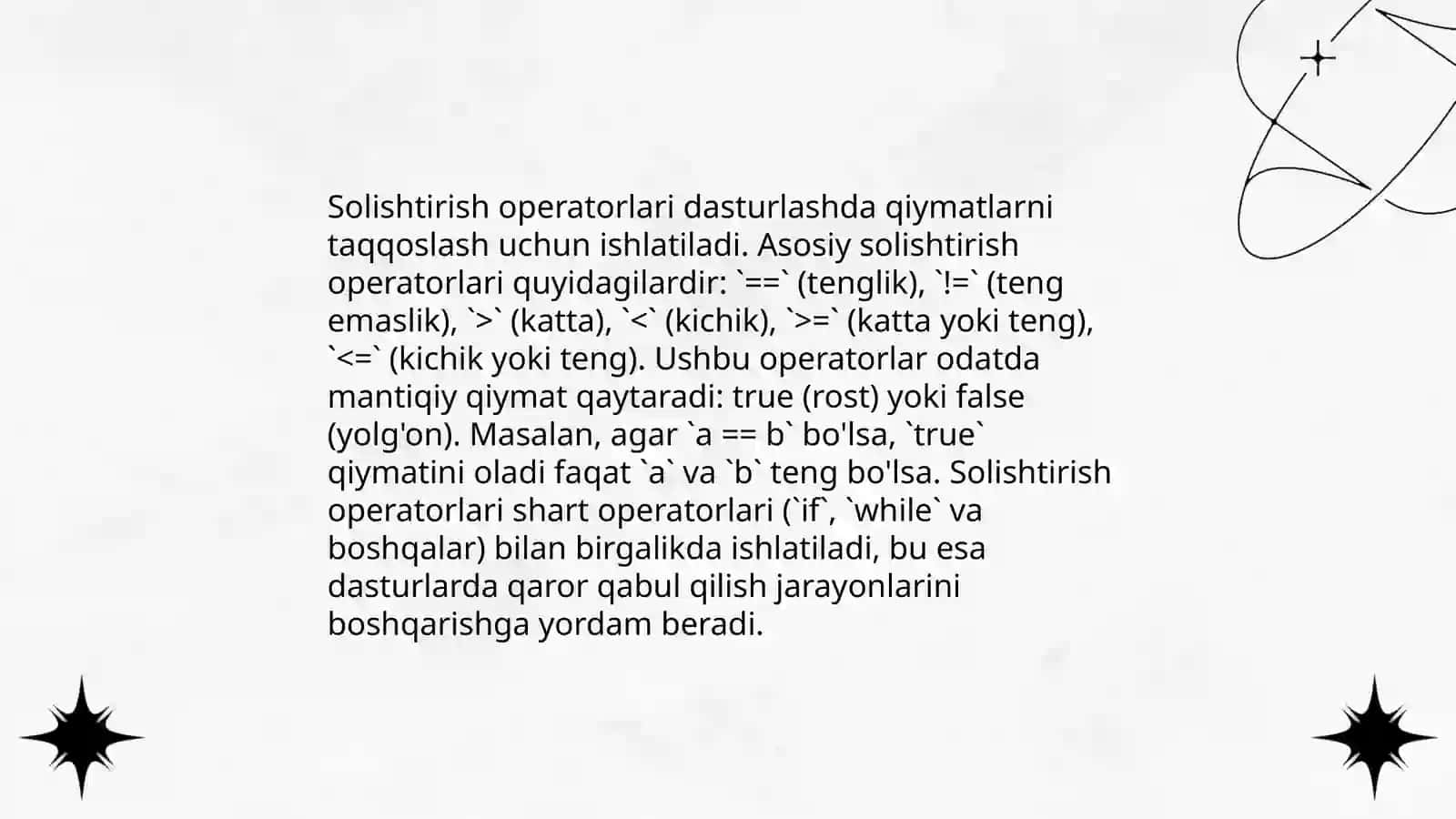 Javascript operatorlari 4