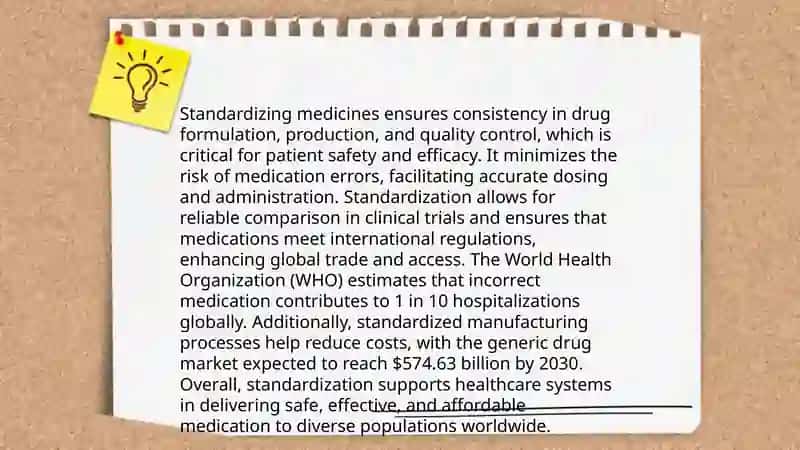 Standardization of medicines 4