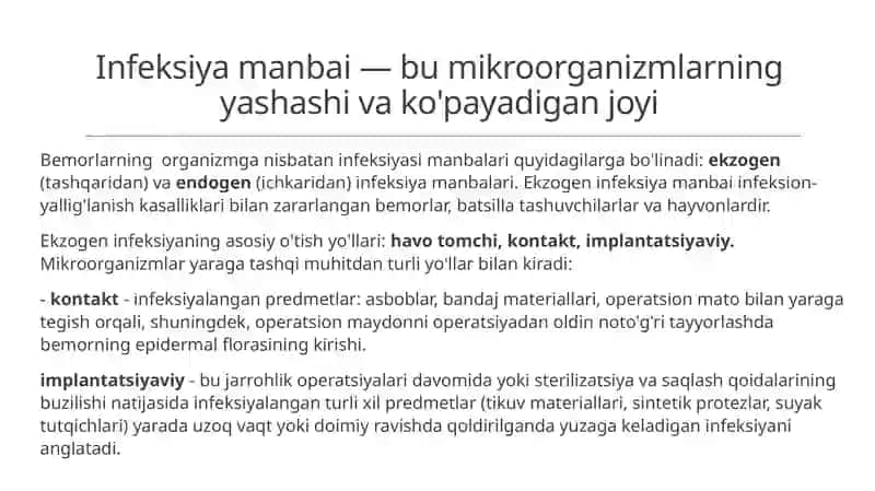 Aseptika va Antiseptika Haqida Tushuncha 4