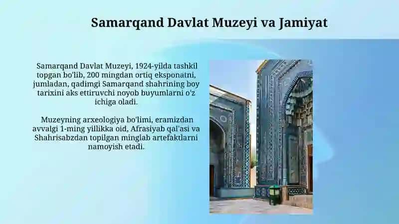 Samarqand Davlat Muzeyi 4